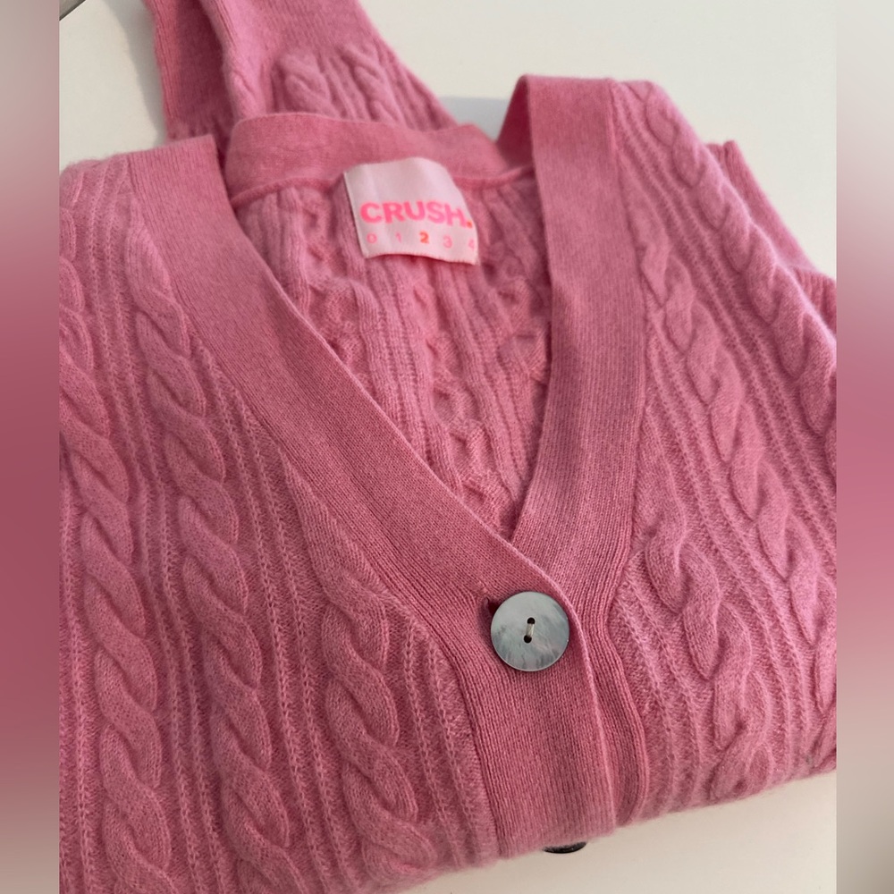 Crush Cashmere Pink Cardigan